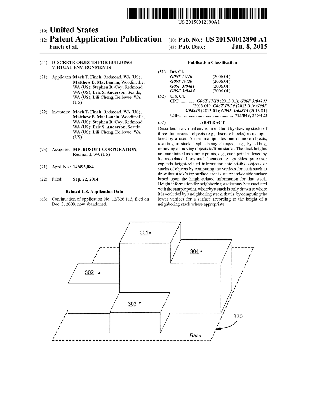 DISCRETE OBJECTS FOR BUILDING VIRTUAL ENVIRONMENTS - diagram, schematic, and image 01