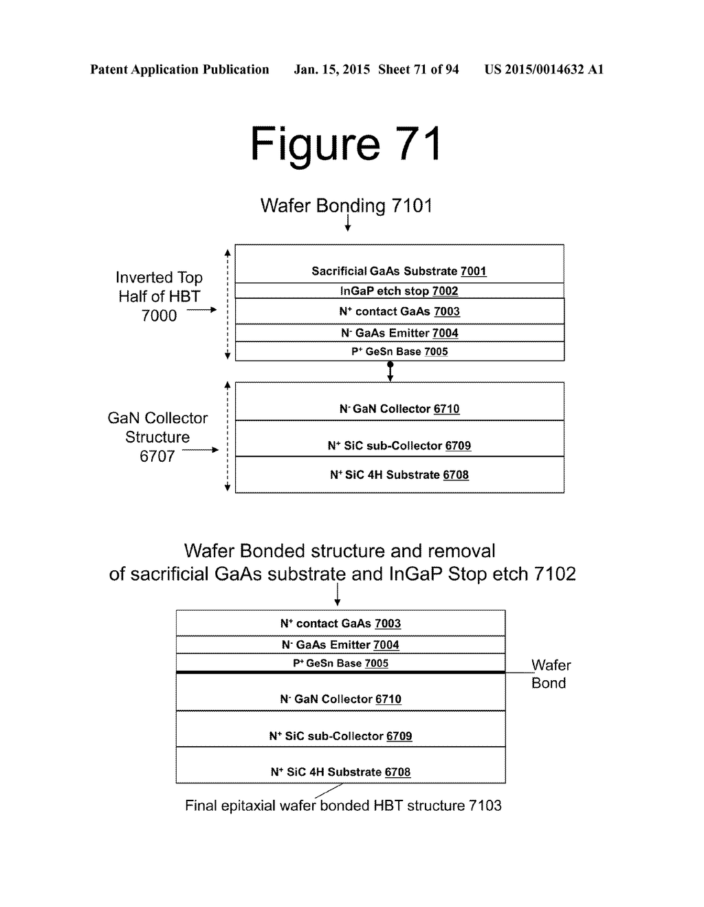 Advanced Heterojunction Devices and Methods of Manufacturing Advanced     Heterojunction Devices - diagram, schematic, and image 72