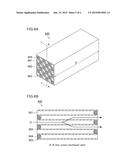 DIE FOR EXTRUSION MOLDING, METHOD OF PRODUCING DIE FOR EXTRUSION MOLDING,     AND METHOD OF PRODUCING HONEYCOMB STRUCTURED BODY diagram and image