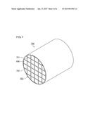 DIE FOR EXTRUSION MOLDING, METHOD OF PRODUCING DIE FOR EXTRUSION MOLDING,     AND METHOD OF PRODUCING HONEYCOMB STRUCTURED BODY diagram and image