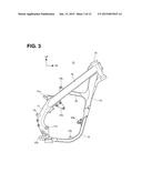 FRONT STRUCTURE FOR SADDLE-RIDE TYPE VEHICLE, AND VEHICLE INCLUDING SAME diagram and image