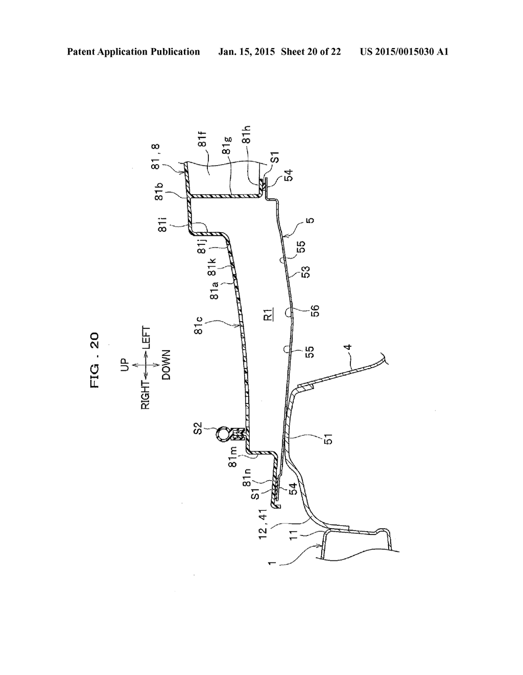 STRUCTURE FOR FRONT PORTION OF VEHICLE - diagram, schematic, and image 21