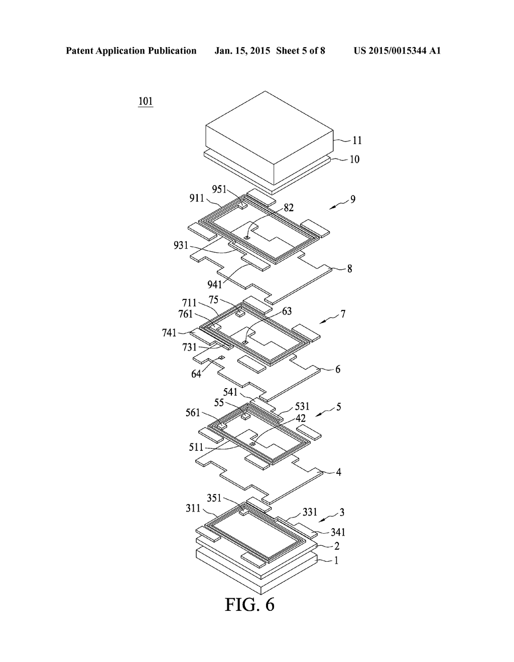 COMMON MODE FILTER WITH MULTI-SPIRAL LAYER STRUCTURE AND METHOD OF     MANUFACTURING THE SAME - diagram, schematic, and image 06