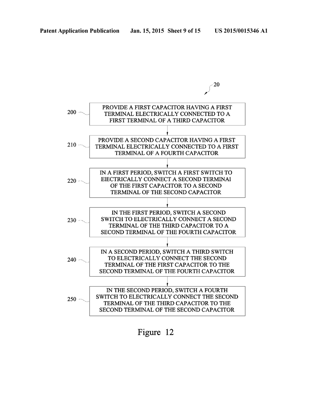 Electronic Device with Switched-Capacitor Tuning and Related Method - diagram, schematic, and image 10