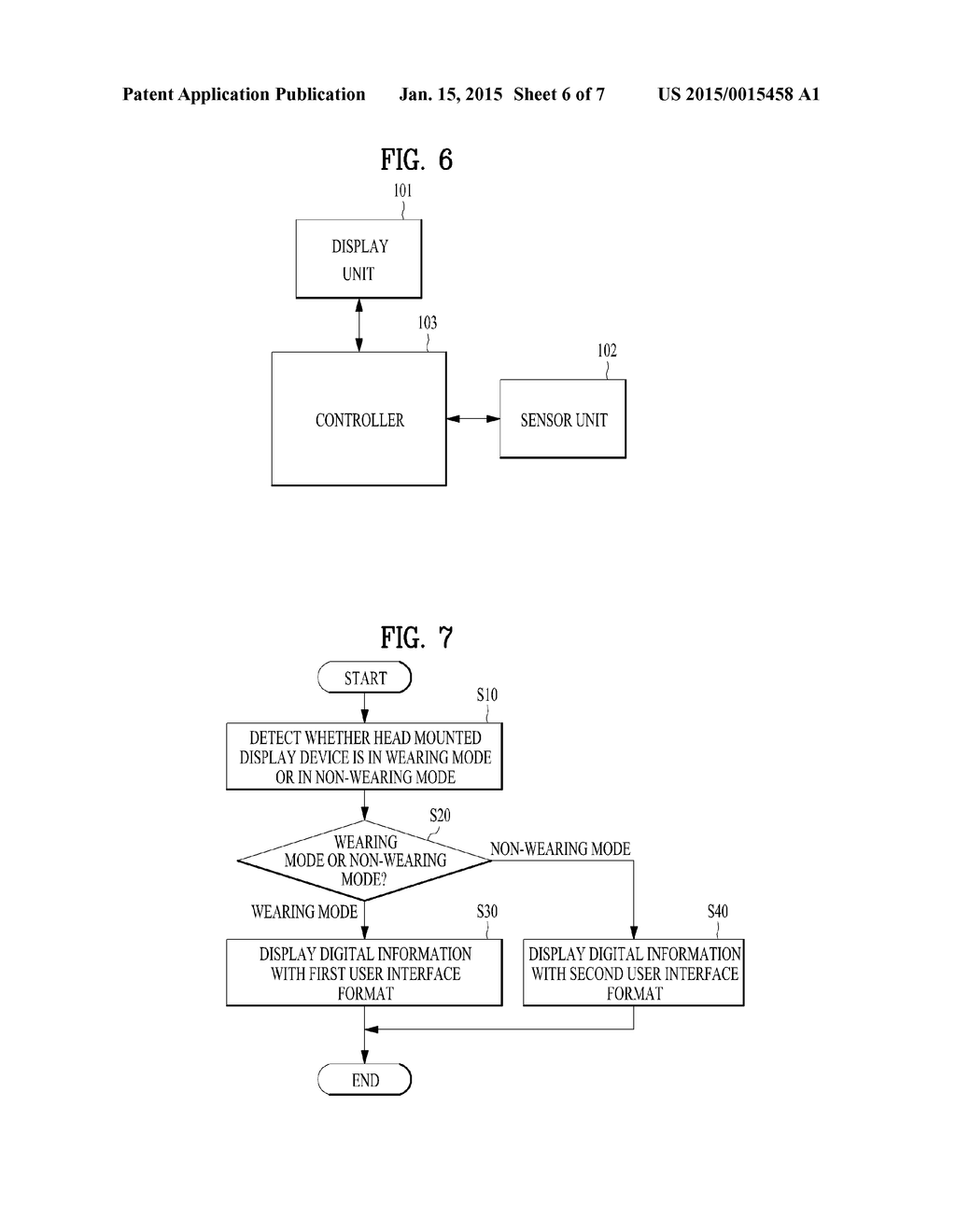 HEAD MOUNTED DISPLAY DEVICE INCLUDING MULTIPLE USER INTERFACE FORMATS AND     METHOD OF CONTROLLING THEREFOR - diagram, schematic, and image 07