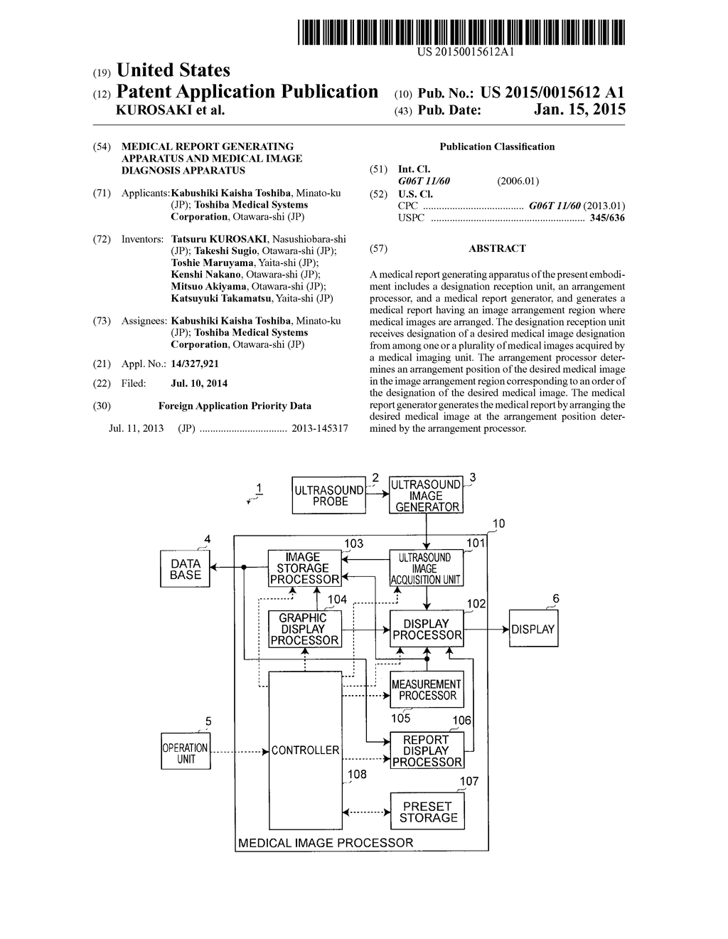 MEDICAL REPORT GENERATING APPARATUS AND MEDICAL IMAGE DIAGNOSIS APPARATUS - diagram, schematic, and image 01