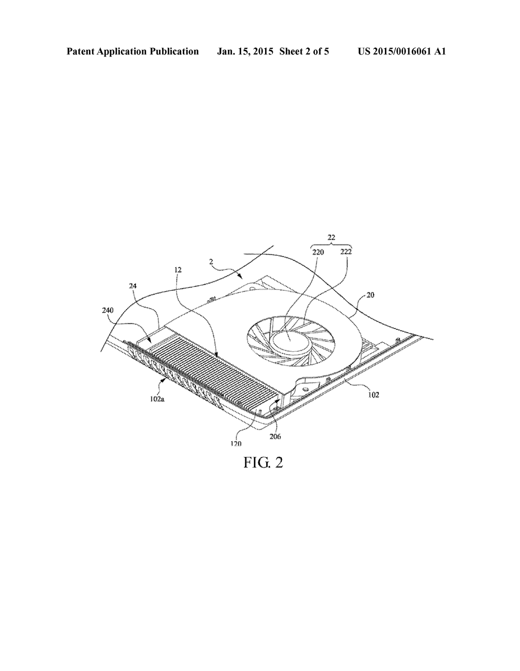 CENTRIFUGAL FAN MODULE AND ELECTRONIC DEVICE USING THE CENTRIFUGAL FAN     MODULE - diagram, schematic, and image 03