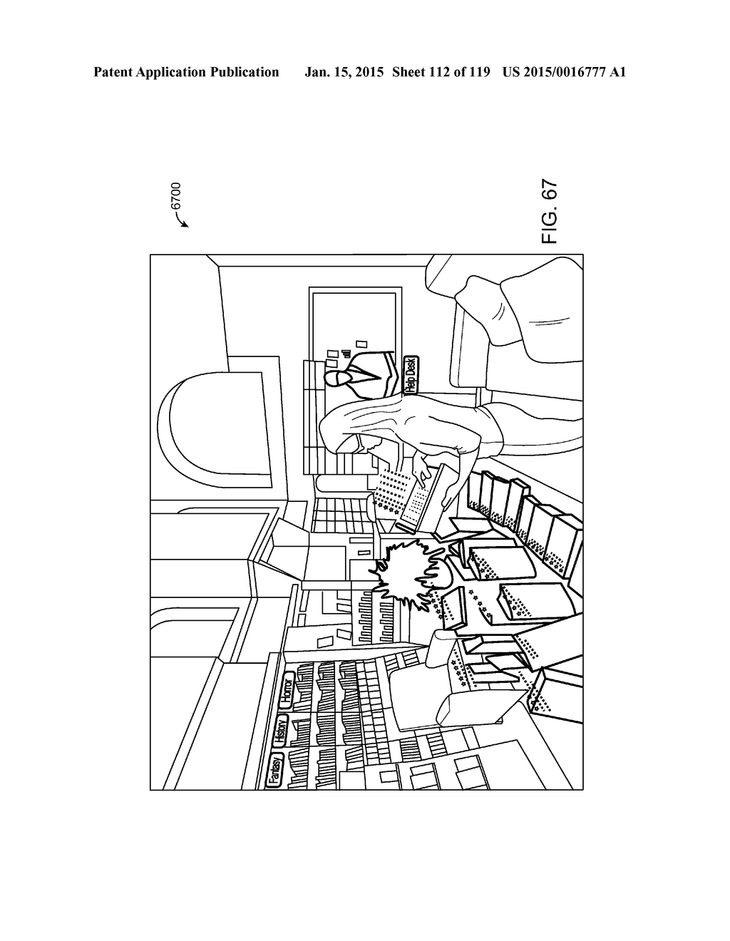 PLANAR WAVEGUIDE APPARATUS WITH DIFFRACTION ELEMENT(S) AND SYSTEM     EMPLOYING SAME - diagram, schematic, and image 113