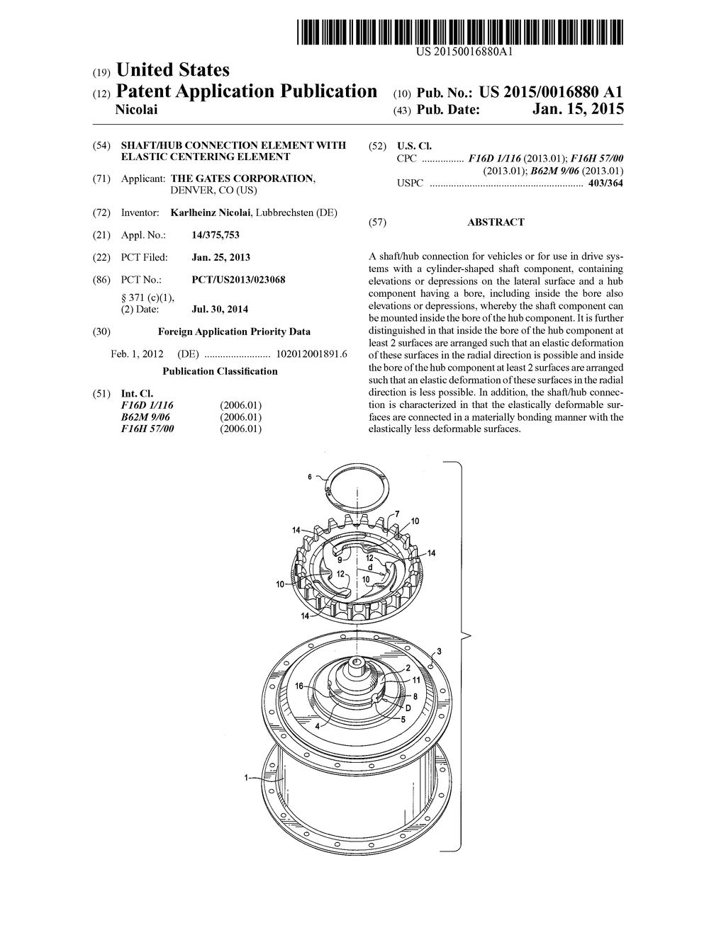 SHAFT/HUB CONNECTION ELEMENT WITH ELASTIC CENTERING ELEMENT - diagram, schematic, and image 01