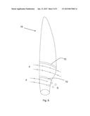 WIND TURBINE BLADE HAVING A SHAPED STALL FENCE OR FLOW DIVERTER diagram and image