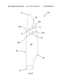 WIND TURBINE BLADE HAVING A SHAPED STALL FENCE OR FLOW DIVERTER diagram and image