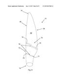 WIND TURBINE BLADE HAVING A SHAPED STALL FENCE OR FLOW DIVERTER diagram and image