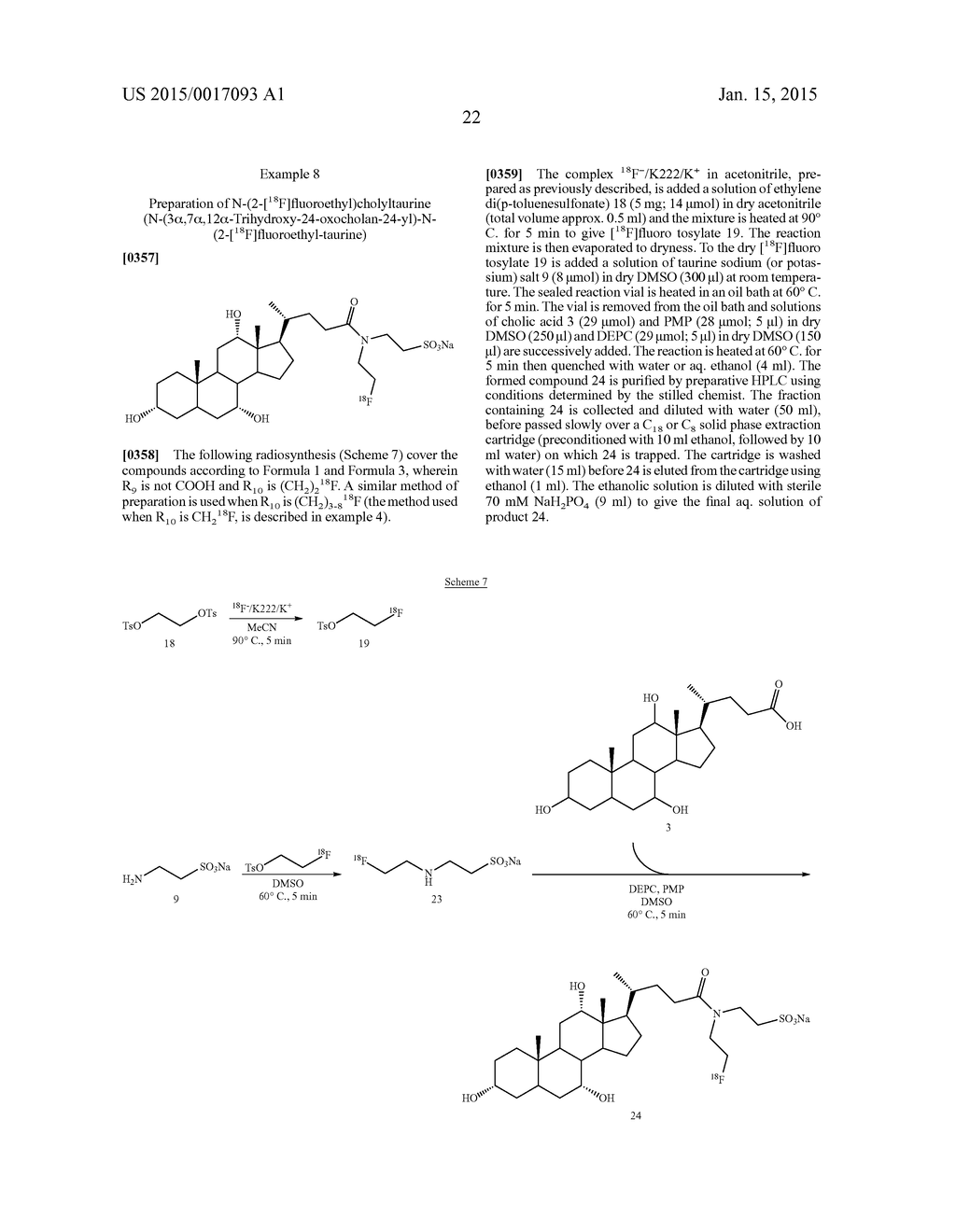 RADIOLABELED BILE ACIDS AND BILE ACID DERIVATIVES - diagram, schematic, and image 27