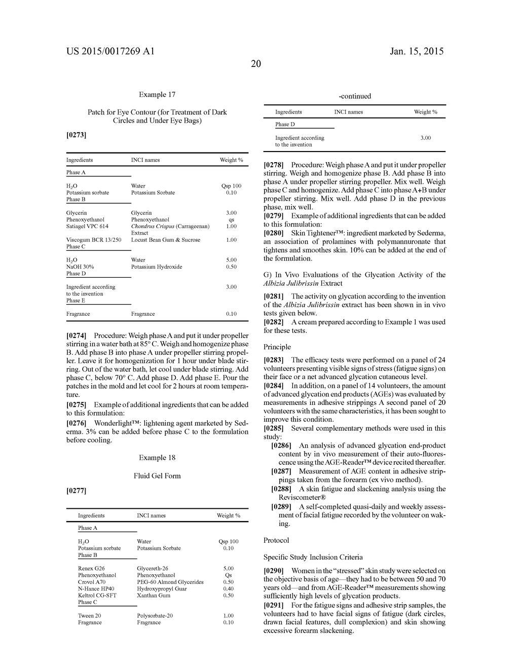 NEW COSMETIC USE OF AN ALBIZIA JULIBRISSIN EXTRACT AND CORRESPONDING     TOPICAL COMPOSITION - diagram, schematic, and image 21