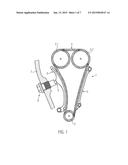 ARTICULATED CHAIN WITH LOW-FRICTION LINK PLATE BACK diagram and image