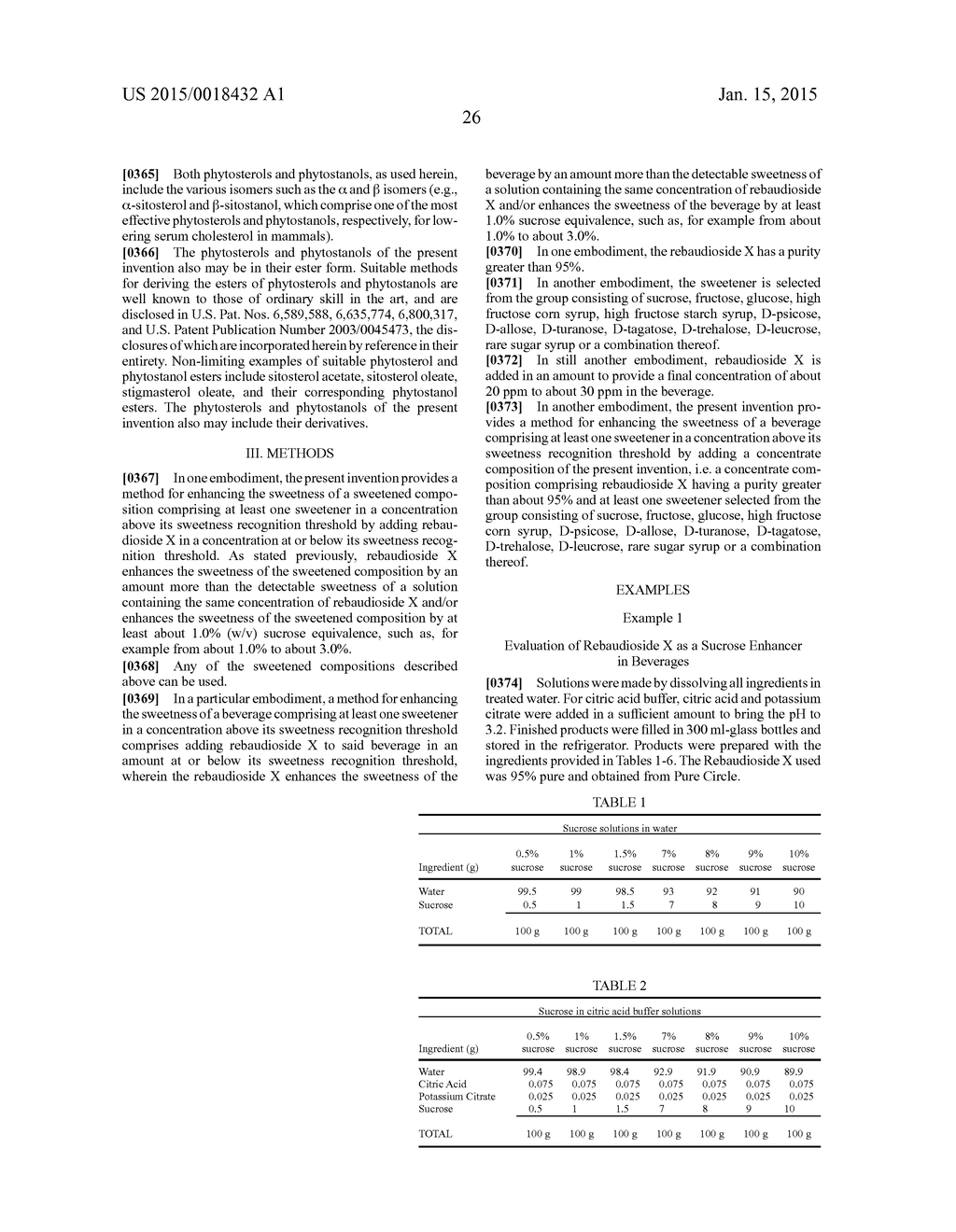 Compositions and Methods Using Rebaudioside X to Provide Sweetness     Enhancement - diagram, schematic, and image 31