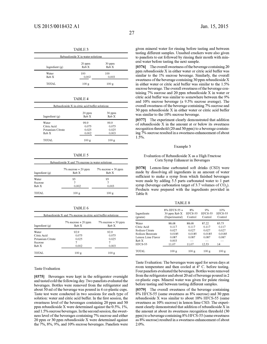 Compositions and Methods Using Rebaudioside X to Provide Sweetness     Enhancement - diagram, schematic, and image 32