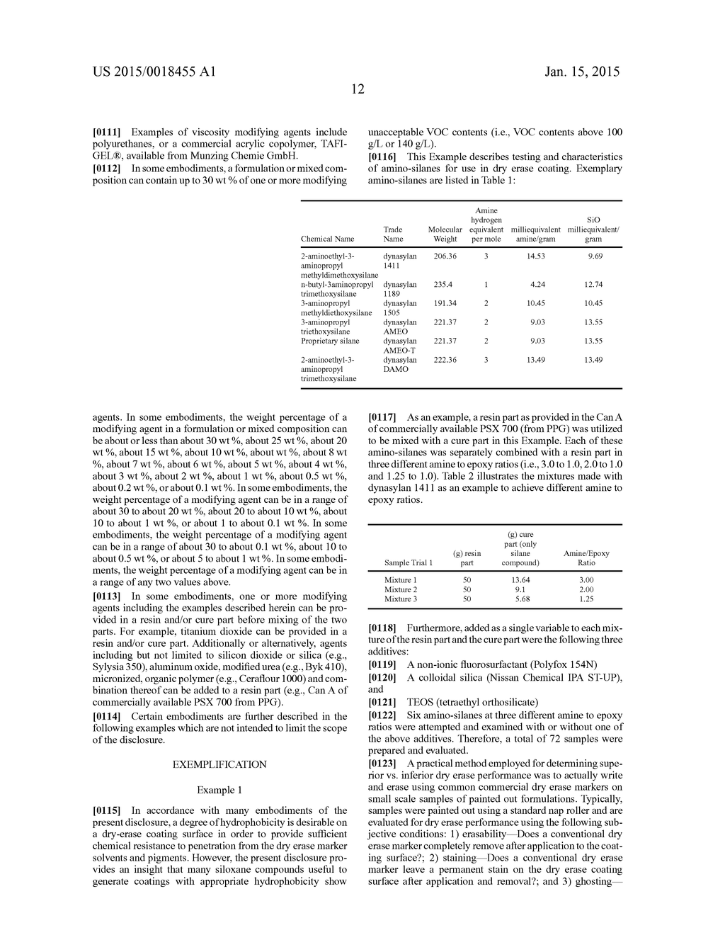 LOW VOLATILE ORGANIC COMPONENT DRY ERASE SILOXANE-BASED COATINGS - diagram, schematic, and image 14