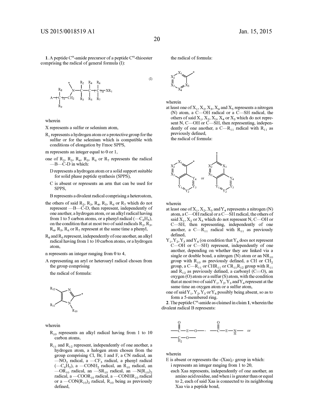 PEPTIDE C ALPHA-AMIDES, METHODS FOR PREPARING SAME AND USES THEREOF AS     PRECURSORS OF PEPTIDE C ALPHA- THIOESTERS FOR PROTEIN SYNTHESIS - diagram, schematic, and image 41
