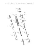 INJECTION DEVICE HAVING A DOSE INDICATING ELEMENT THAT CAN BE MOVED     RELATIVE TO A HOUSING diagram and image