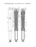 INJECTION DEVICE HAVING A DOSE INDICATING ELEMENT THAT CAN BE MOVED     RELATIVE TO A HOUSING diagram and image