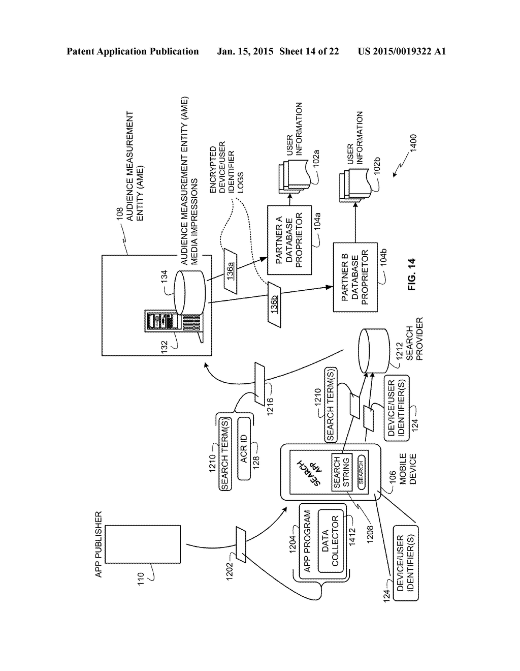 METHODS AND APPARATUS TO COLLECT DISTRIBUTED USER INFORMATION FOR MEDIA     IMPRESSIONS - diagram, schematic, and image 15