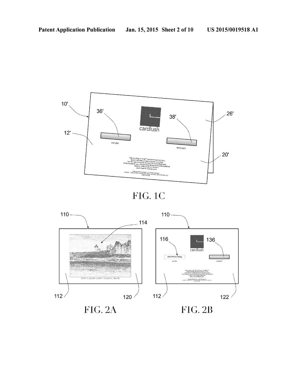 Greeting Card with Identifier for Accessing Electronic Version of Image     Depicted on Card, System and Method - diagram, schematic, and image 03