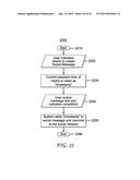 METHOD AND SYSTEM FOR PROVIDING A DISPLAY OF SOCIALMESSAGES ON A SECOND     SCREEN WHICH IS SYNCHED TO CONTENT ON A FIRST SCREEN diagram and image