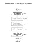 METHOD AND SYSTEM FOR PROVIDING A DISPLAY OF SOCIALMESSAGES ON A SECOND     SCREEN WHICH IS SYNCHED TO CONTENT ON A FIRST SCREEN diagram and image