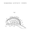 Headgear having insulated ventilation channels and perspiration and     moisture drainage channel diagram and image