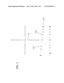 BALLISTIC EFFECT COMPENSATING RETICLE AND AIM COMPENSATION METHOD WITH     LEVELING REFERENCE AND SPIN-DRIFT COMPENSATED WIND DOTS diagram and image