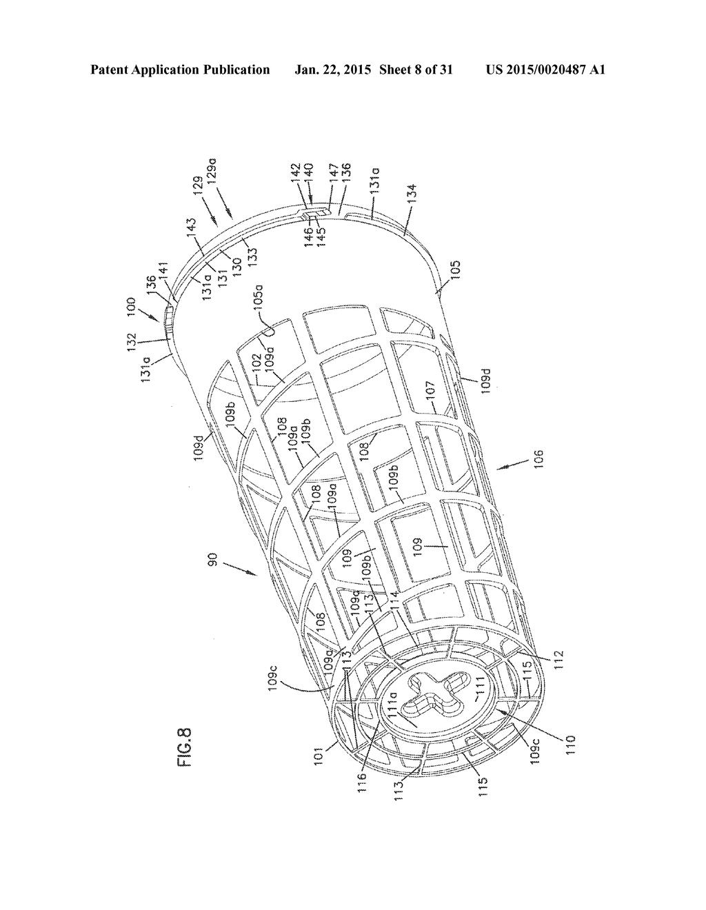 Air cleaner; replaceable filter cartridges; and, methods - diagram, schematic, and image 09