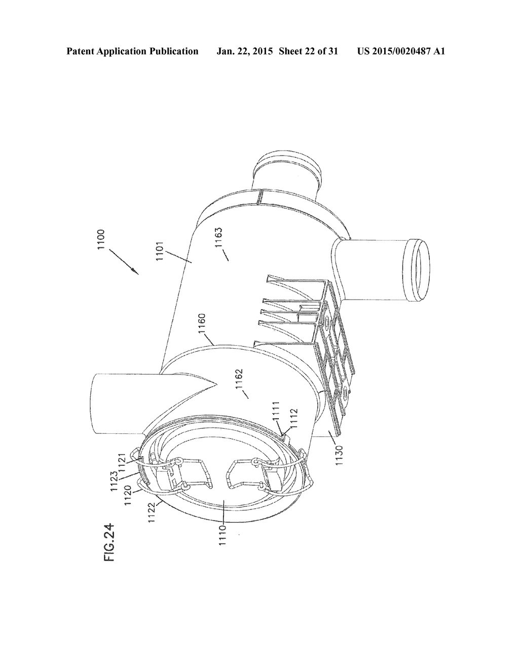 Air cleaner; replaceable filter cartridges; and, methods - diagram, schematic, and image 23