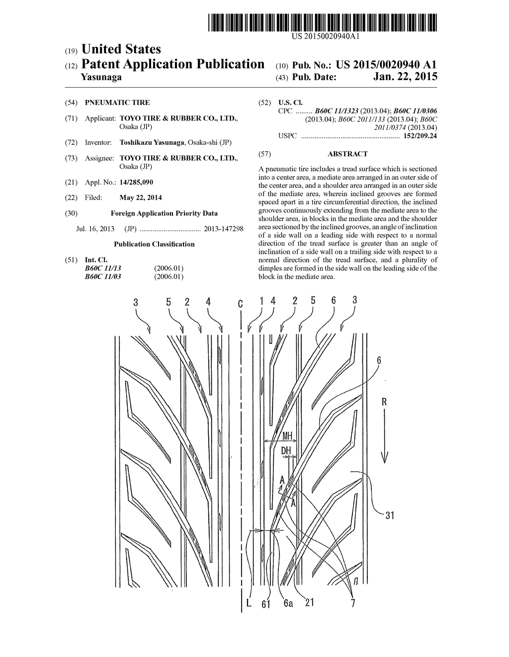 PNEUMATIC TIRE - diagram, schematic, and image 01