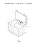 TISSUE PAPER BOX WITH AUTOMATIC LID diagram and image