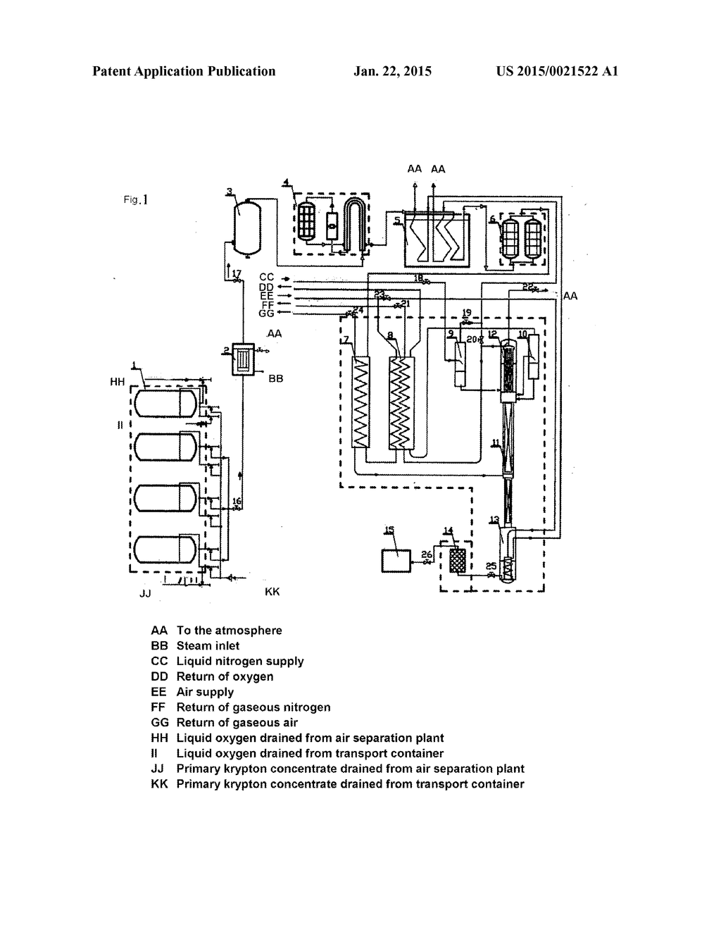 METHOD AND DEVICE FOR PRODUCING A KRYPTON/XENON MIXTURE - diagram, schematic, and image 02