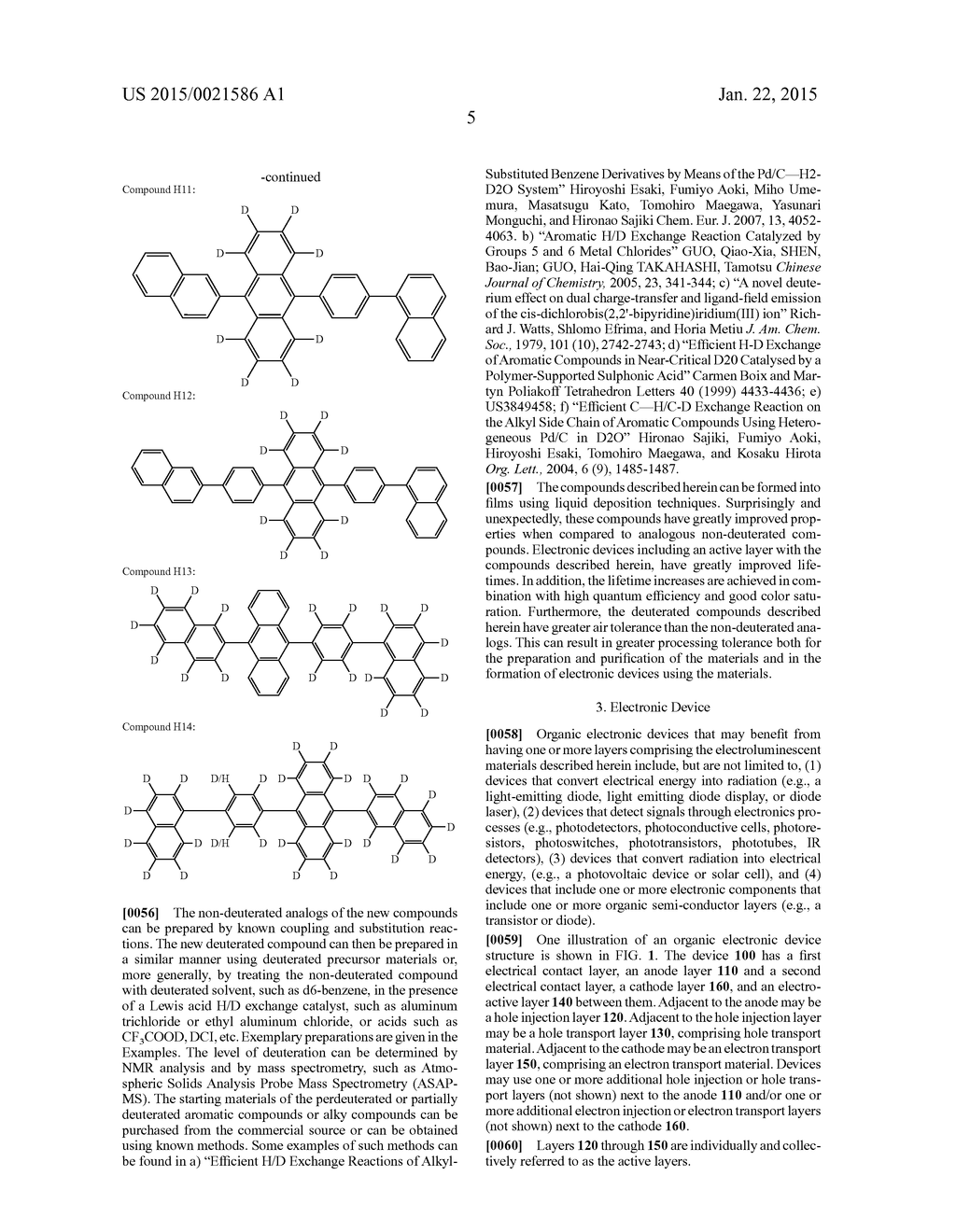 DEUTERATED COMPOUNDS FOR ELECTRONIC APPLICATIONS - diagram, schematic, and image 10