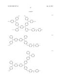 COMPOSITION FOR ORGANIC ELECTROLUMINESCENT ELEMENTS ANDORGANIC     ELECTROLUMINESCENT ELEMENT diagram and image