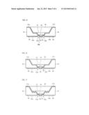 LIGHT EMITTING DEVICE PACKAGE INCLUDING A SUBSTRATE HAVING AT LEAST TWO     RECESSED SURFACES diagram and image