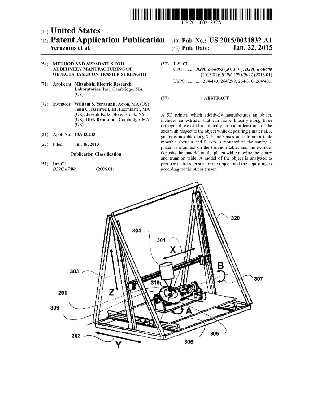 Method and Apparatus for Additively Manufacturing of Objects Based on     Tensile Strength - diagram, schematic, and image 01