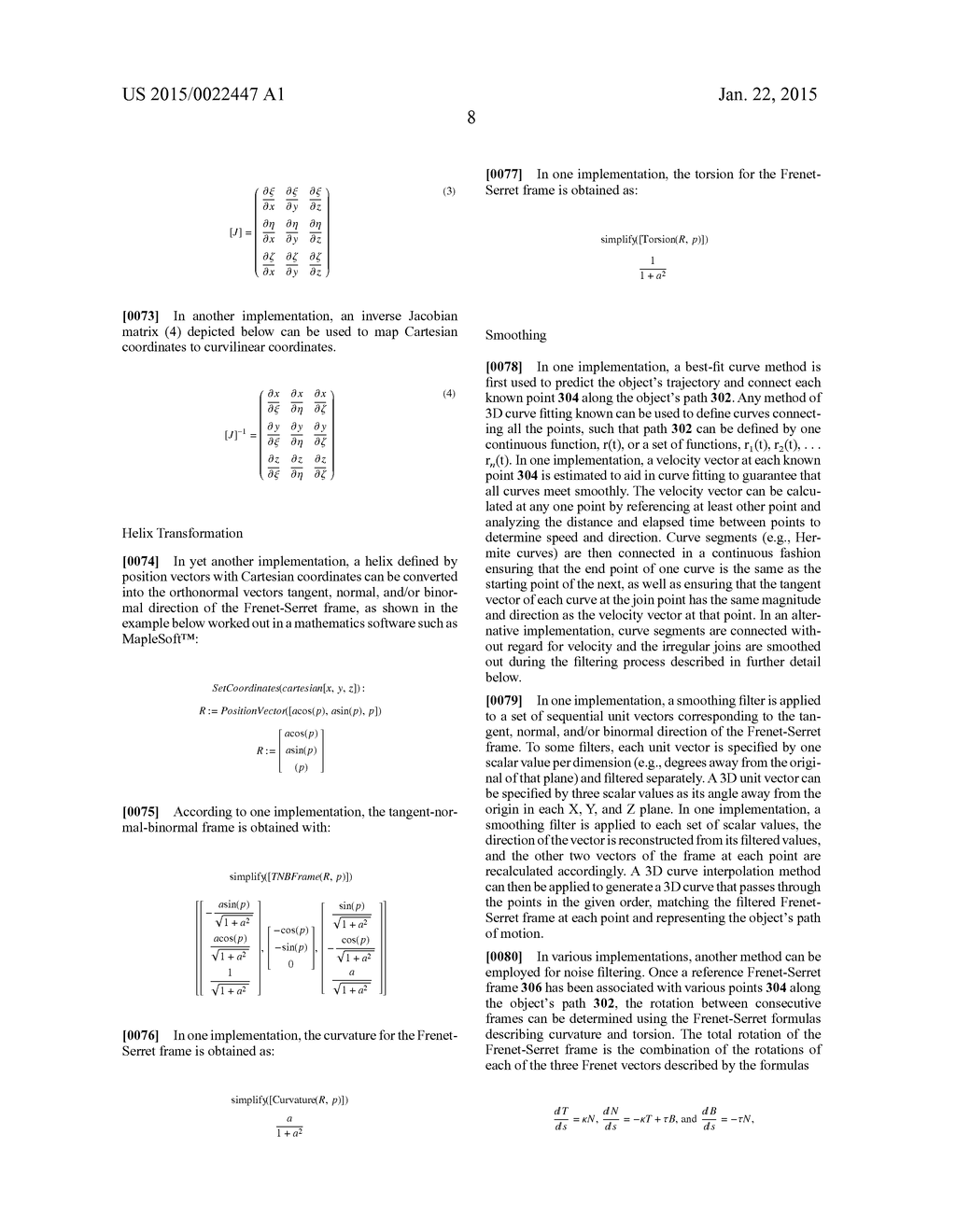 NON-LINEAR MOTION CAPTURE USING FRENET-SERRET FRAMES - diagram, schematic, and image 15