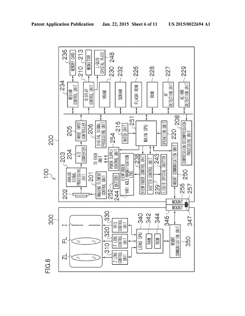 INTERCHANGEABLE-LENS CAMERA, AND VIEWFINDER DISPLAY METHOD - diagram, schematic, and image 07