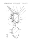 Mirror assembly with adjustable fastening diagram and image