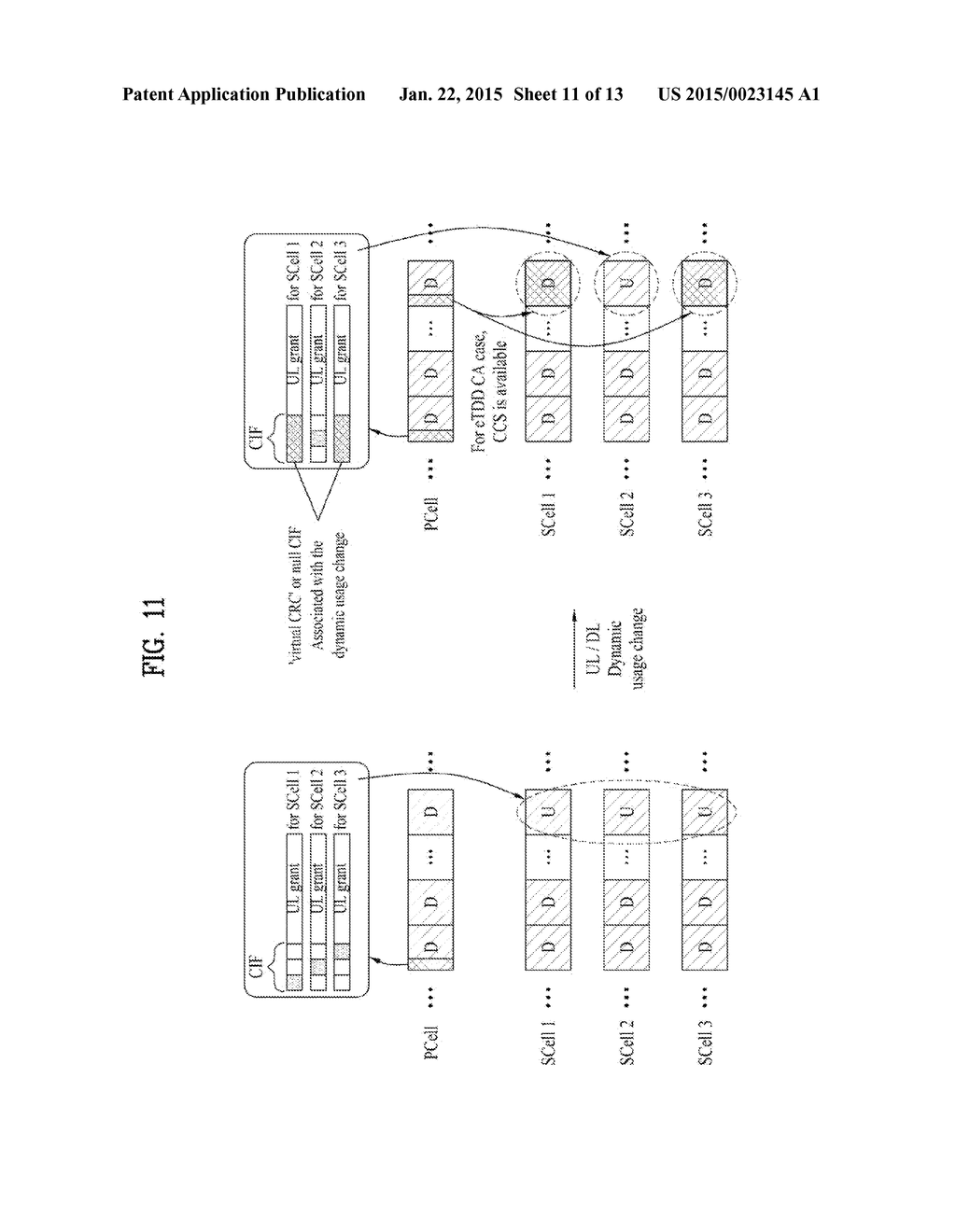 METHOD FOR TRANSMITTING AND RECEIVING SIGNAL ON BASIS OF DYNAMIC CHANGE IN     WIRELESS RESOURCE IN WIRELESS COMMUNICATION SYSTEM TO WHICH CARRIER     AGGREGATION SCHEME IS APPLIED, AND DEVICE THEREFORE - diagram, schematic, and image 12