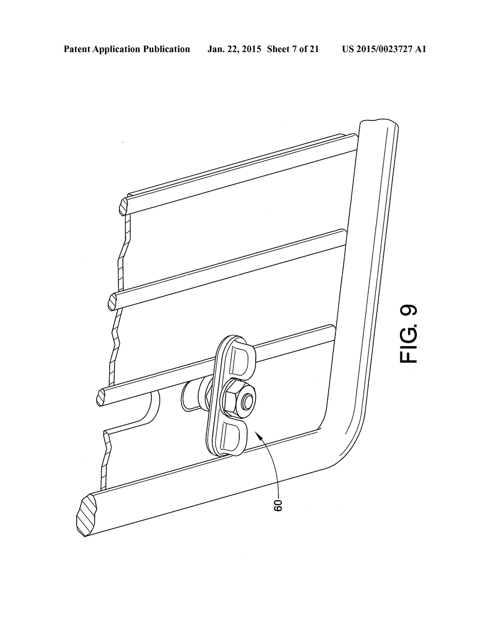 LOCK FOR SECURING FRONT RAIL TO WIRE SHELVING - diagram, schematic, and image 08