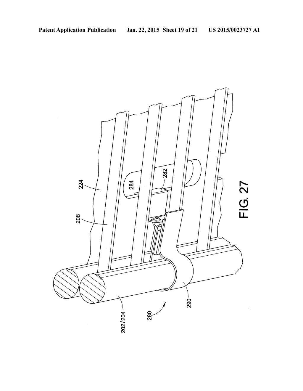 LOCK FOR SECURING FRONT RAIL TO WIRE SHELVING - diagram, schematic, and image 20