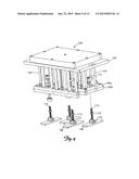 RETAINING WALL CONTAINING WALL BLOCKS WITH WEIGHT BEARING PADS diagram and image