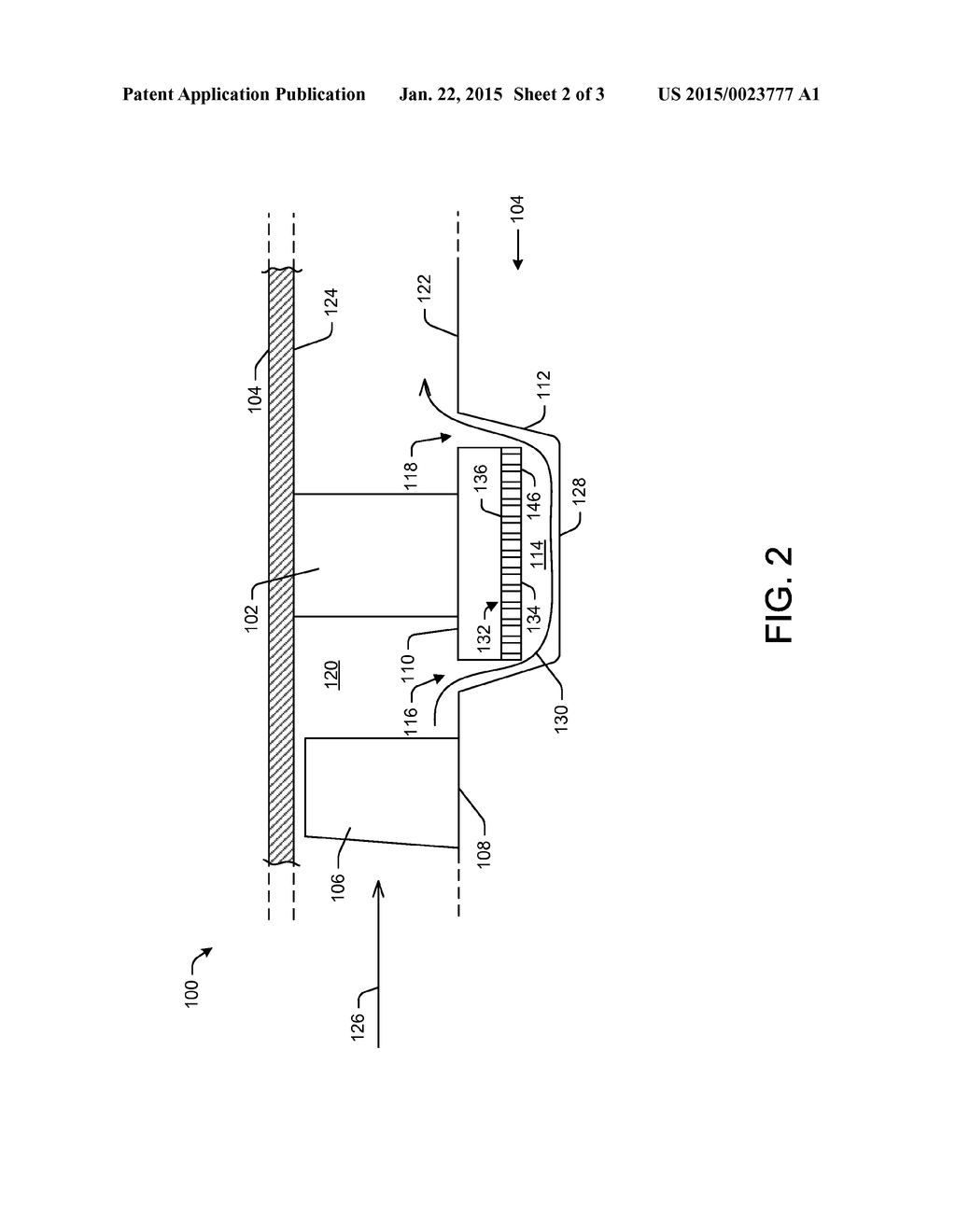 Systems and Methods for Directing a Flow Within a Shroud Cavity of a     Compressor - diagram, schematic, and image 03