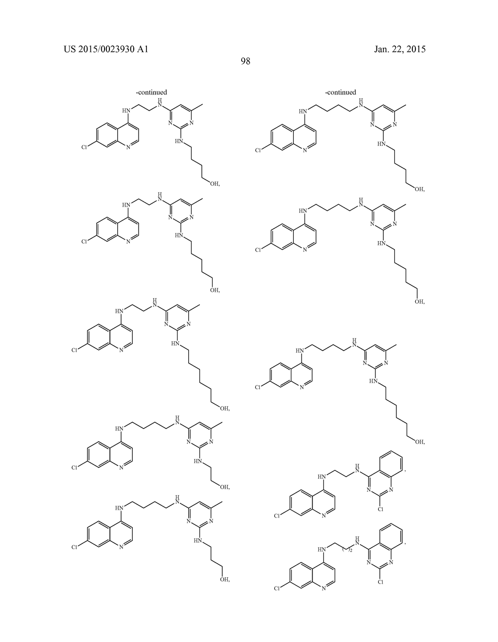 AMINOQUINOLINE DERIVATIVES AND USES THEREOF - diagram, schematic, and image 138