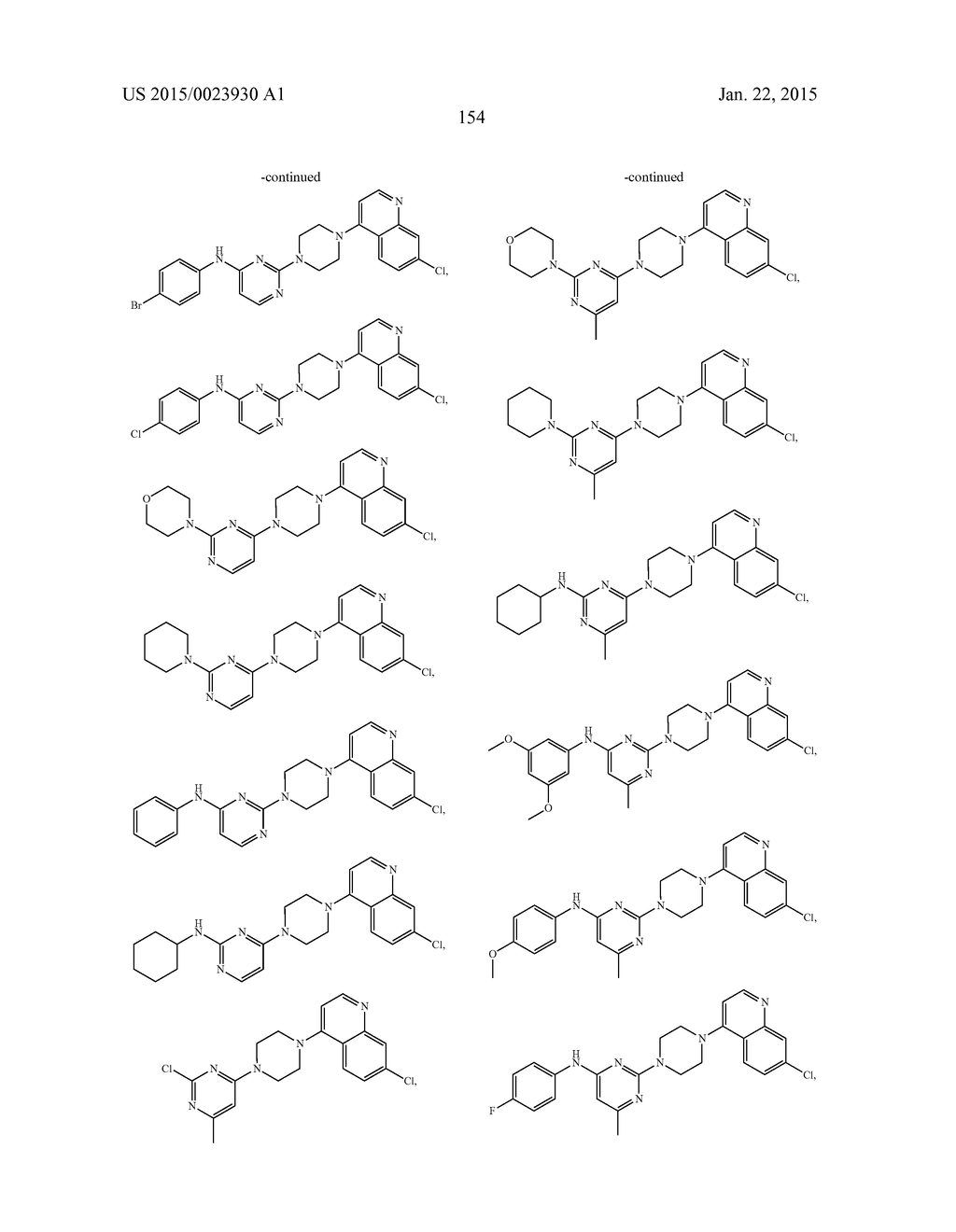 AMINOQUINOLINE DERIVATIVES AND USES THEREOF - diagram, schematic, and image 194